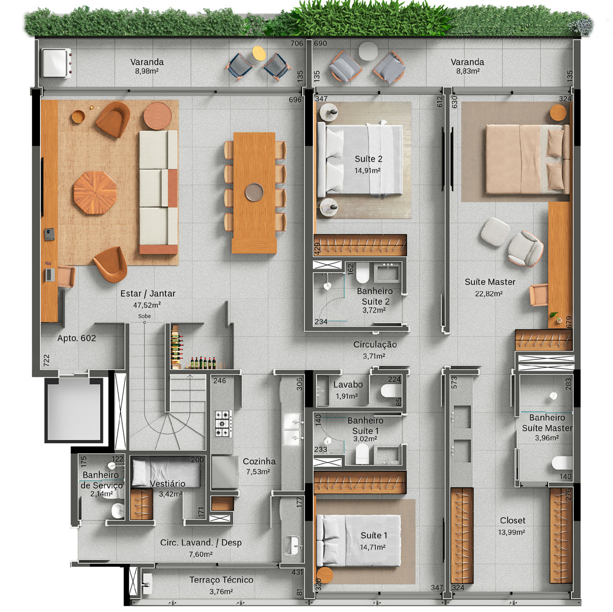 428m²